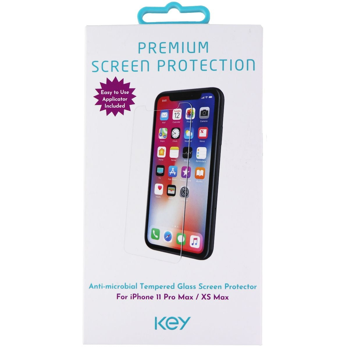 Key Premium Tempered Glass for Apple iPhone 11 Pro Max & Xs Max Cell Phone - Screen Protectors Key    - Simple Cell Bulk Wholesale Pricing - USA Seller