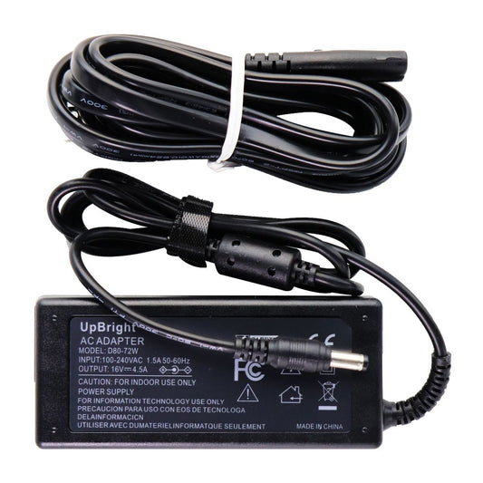 UpBright (D80-72W) AC Adapter 16V/4.5A - Black Multipurpose Batteries & Power - Multipurpose AC to DC Adapters UpBright    - Simple Cell Bulk Wholesale Pricing - USA Seller