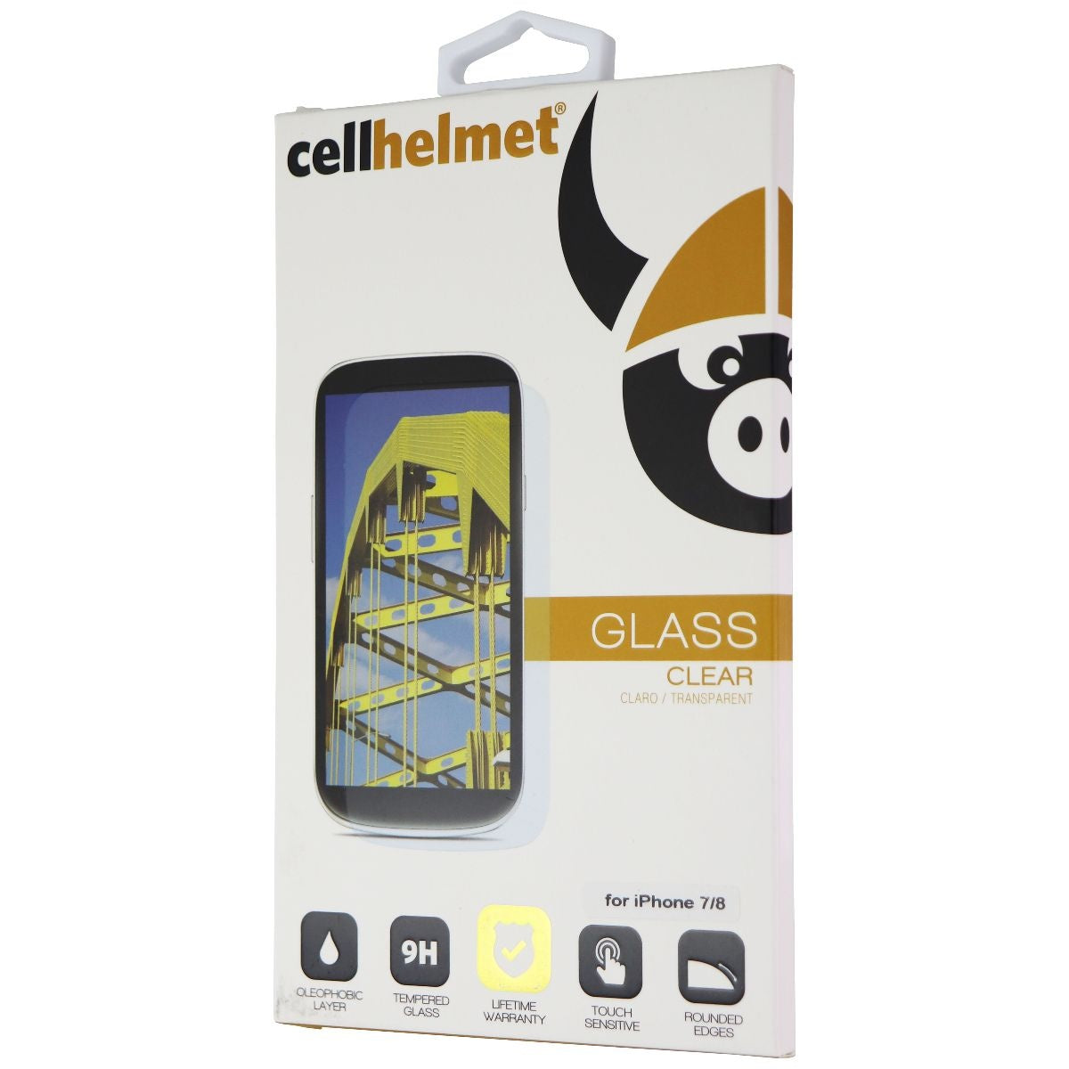 CellHelmet Tempered Glass Screen Protector for Apple iPhone 8 & iPhone 7 - Clear Cell Phone - Screen Protectors CellHelmet    - Simple Cell Bulk Wholesale Pricing - USA Seller