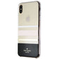 Kate Spade Hard Case for iPhone Xs Max - Charlotte Stripe Black/Cream/Blush/Gold Cell Phone - Cases, Covers & Skins Kate Spade    - Simple Cell Bulk Wholesale Pricing - USA Seller