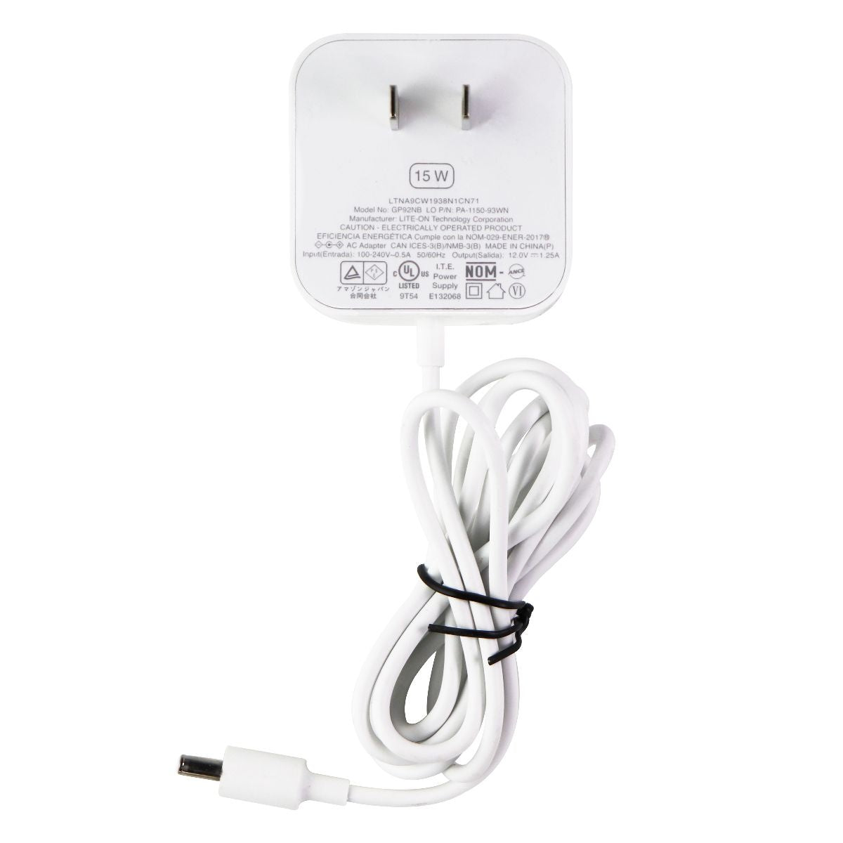 Amazon 15-Watt (12V/1.25A) Wall Charger Power Supply - White (GP92NB) Multipurpose Batteries & Power - Multipurpose AC to DC Adapters Amazon    - Simple Cell Bulk Wholesale Pricing - USA Seller
