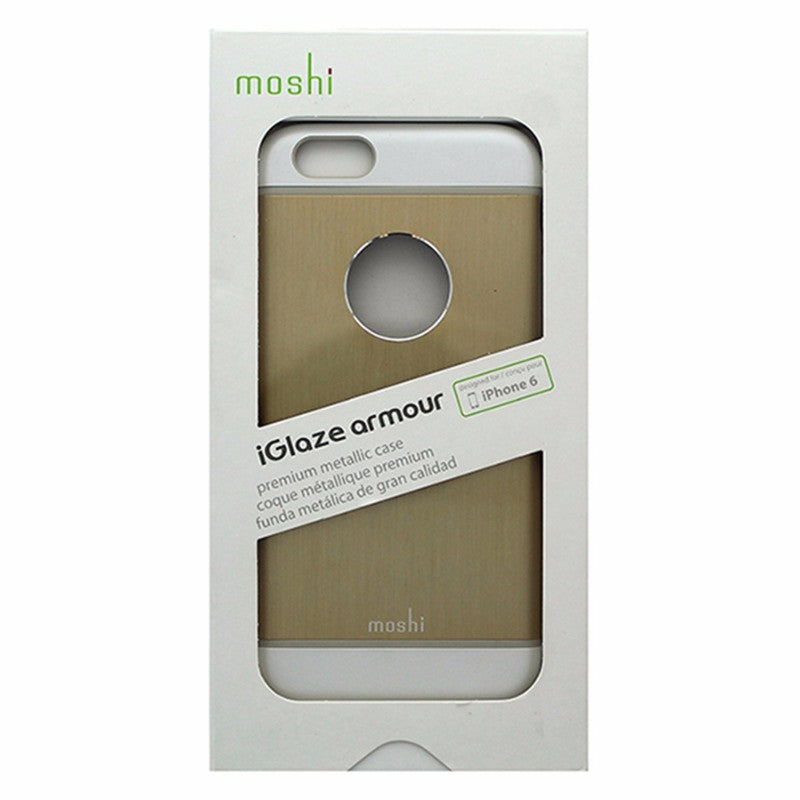 Moshi iGlaze Armour Metallic Hardshell Case for iPhone 6s and 6 - Gold / White Cell Phone - Cases, Covers & Skins Moshi    - Simple Cell Bulk Wholesale Pricing - USA Seller