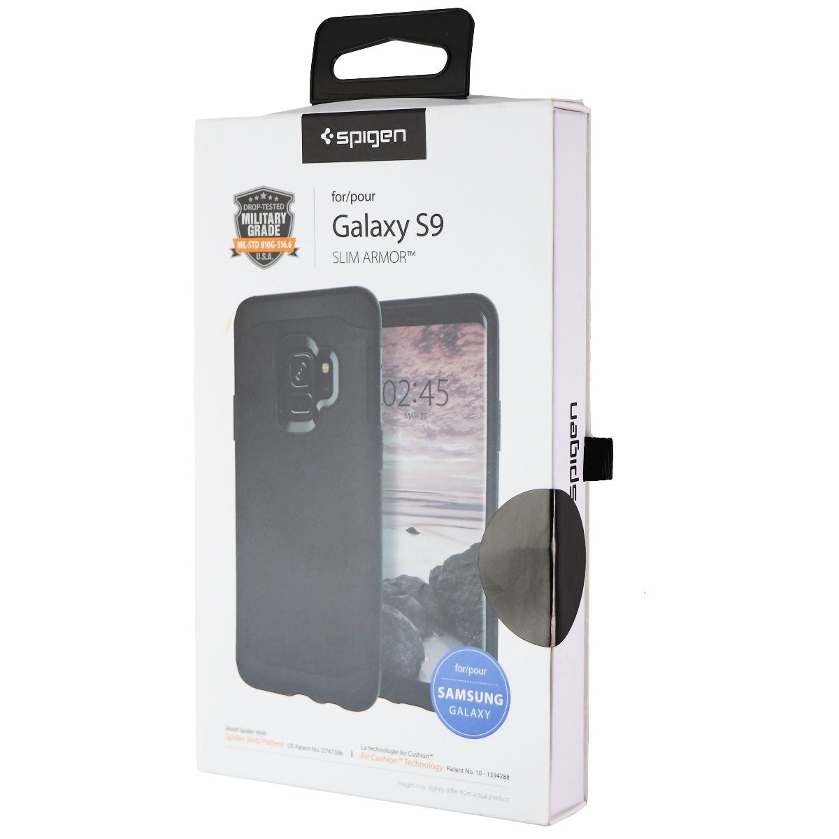 Spigen Slim Armor Series Dual Layer Case for Samsung Galaxy S9 - Black Cell Phone - Cases, Covers & Skins Spigen    - Simple Cell Bulk Wholesale Pricing - USA Seller