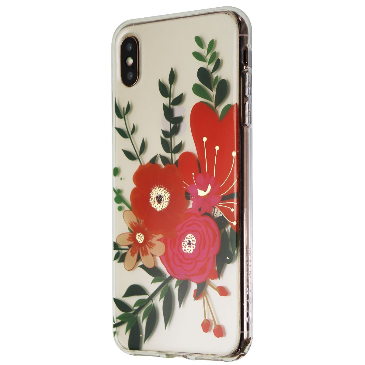 Platinum Hardshell Case for Apple iPhone XS Max Smartphone - Clear Flora Cell Phone - Cases, Covers & Skins Platinum    - Simple Cell Bulk Wholesale Pricing - USA Seller