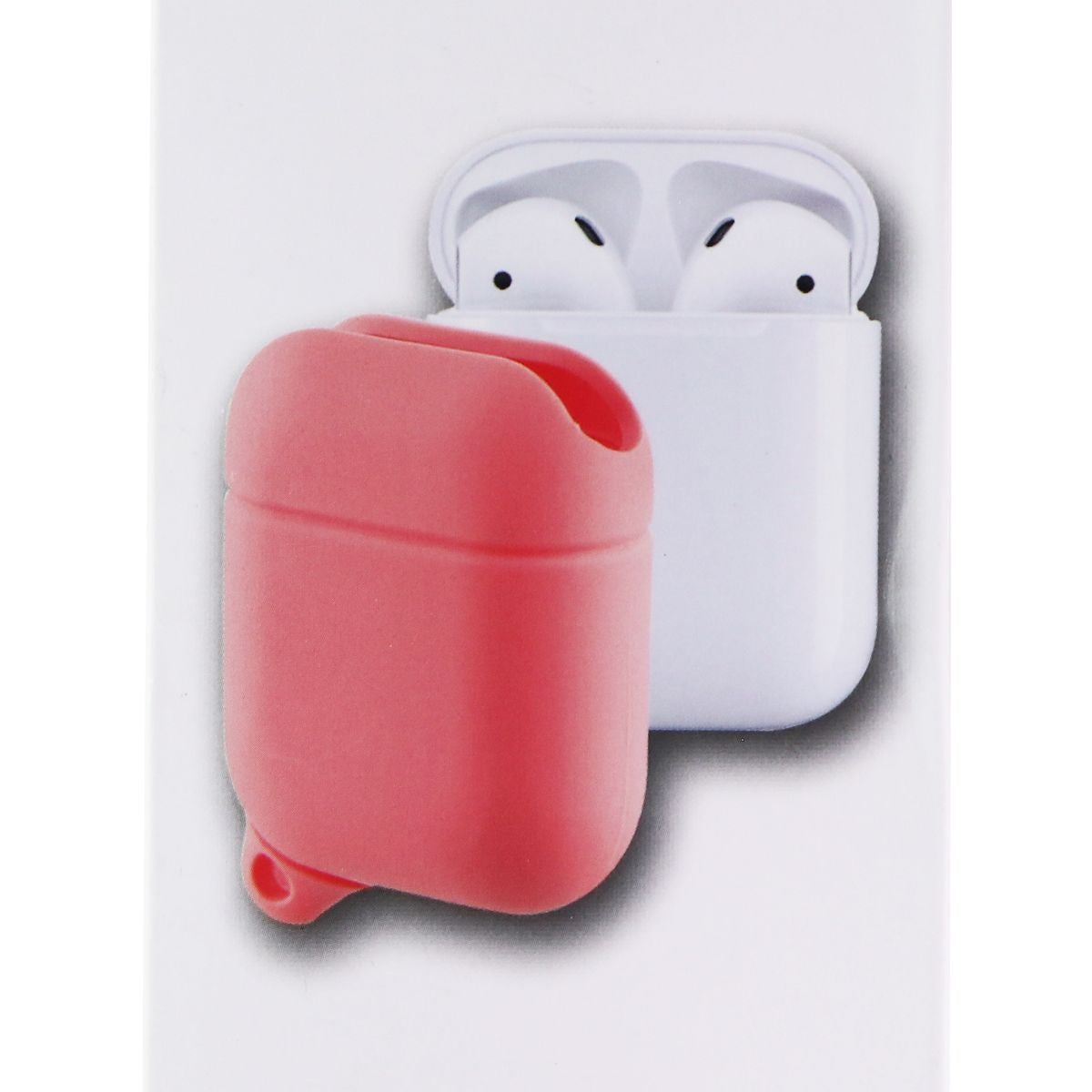 Key Silicone Soft Case with Clip for Apple AirPods 1st and 2nd Gen - Pink iPod, Audio Player Accessories - Cases, Covers & Skins Key - Simple Cell Bulk Wholesale Pricing - USA Seller