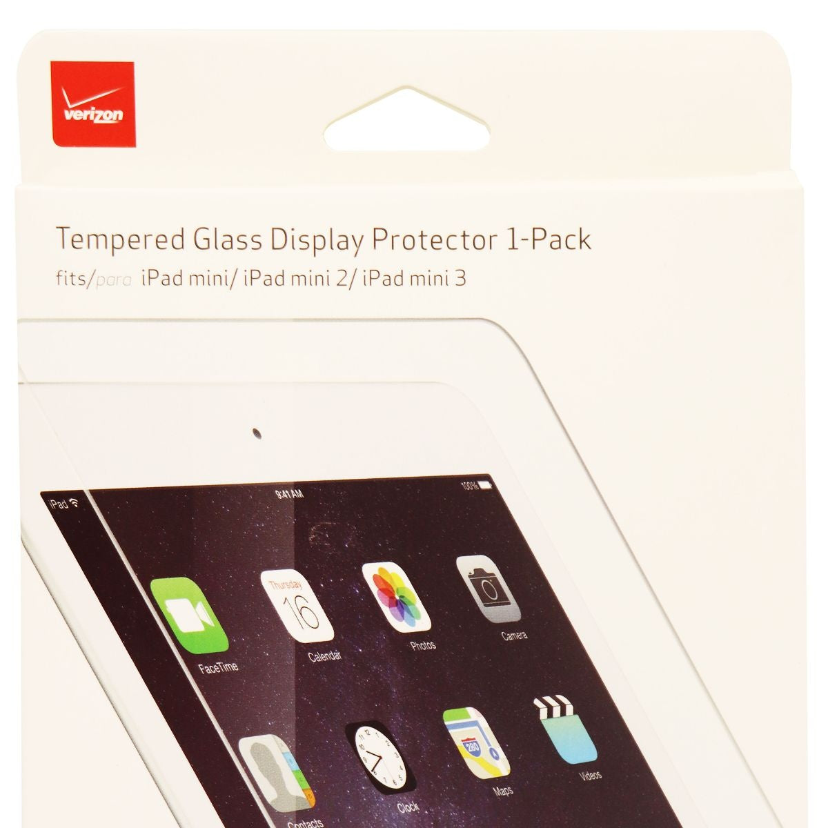 Verizon Tempered Glass Display Protector 1 Pack for iPad mini 1 / 2 / 3 - Clear iPad/Tablet Accessories - Screen Protectors Verizon - Simple Cell Bulk Wholesale Pricing - USA Seller