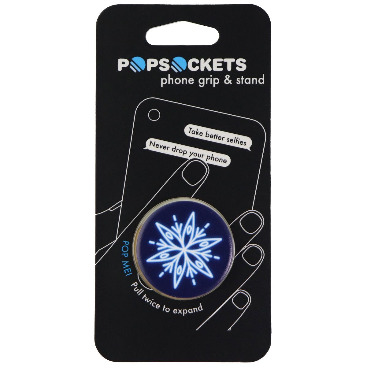 PopSockets Collapsible Grip and Stand for Phones and Tablets - Neon Snowflake Cell Phone - Mounts & Holders PopSockets    - Simple Cell Bulk Wholesale Pricing - USA Seller