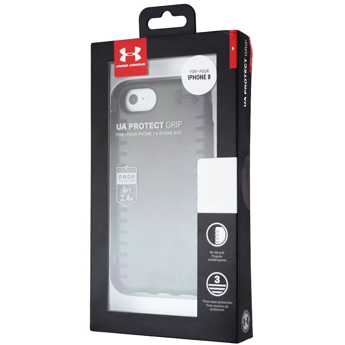 Under Armour (UAIPH-003-BLK) Protect Grip Case for iPhone 6/6S/7/8 - Black Cell Phone - Cases, Covers & Skins Under Armour    - Simple Cell Bulk Wholesale Pricing - USA Seller