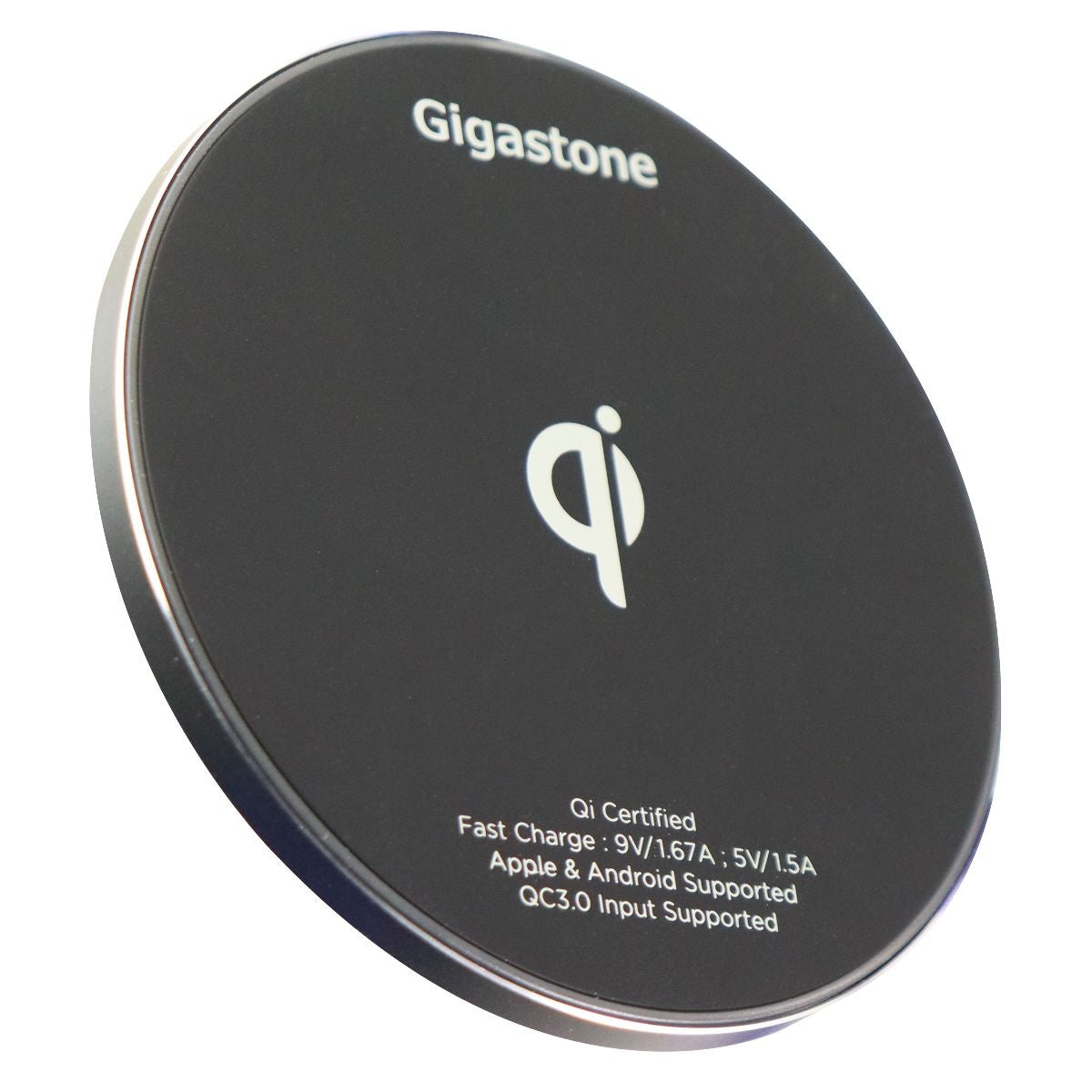 Gigastone QuickCharge 3.0 Fast Wireless Qi Charger Pad - Black (GA-9600B) Cell Phone - Chargers & Cradles Gigastone    - Simple Cell Bulk Wholesale Pricing - USA Seller