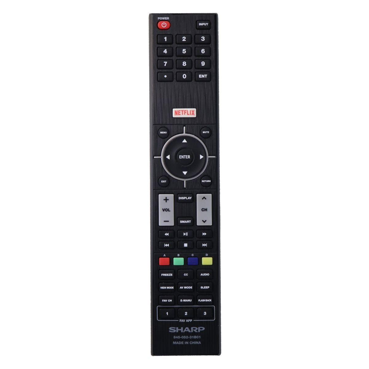 Sharp Remote (845-052-31B01) for Sharp LC-60LE644U by Hisense - Black TV, Video & Audio Accessories - Remote Controls SHARP    - Simple Cell Bulk Wholesale Pricing - USA Seller