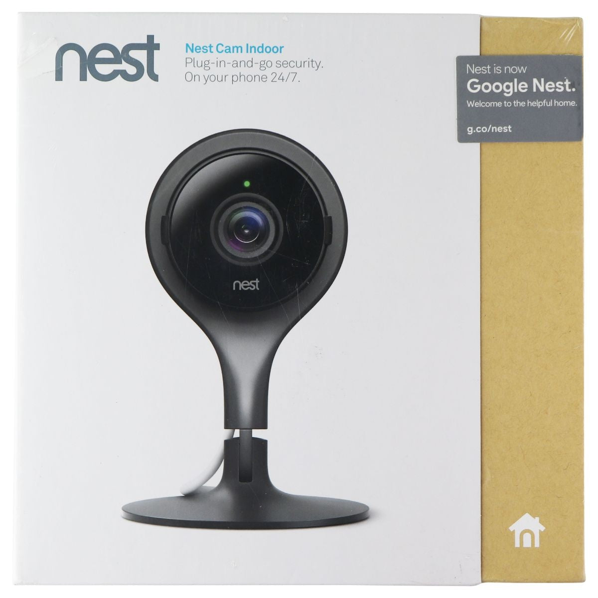 Google Nest Cam Indoor (1st Gen) Wired Indoor Camera (Works with Alexa) - Black Home Surveillance - Security Cameras Nest    - Simple Cell Bulk Wholesale Pricing - USA Seller