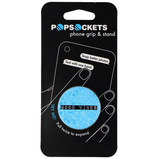 PopSockets Collapsible Grip & Stand for Phones & Tablets - Good Vibes / Water Cell Phone - Mounts & Holders PopSockets    - Simple Cell Bulk Wholesale Pricing - USA Seller