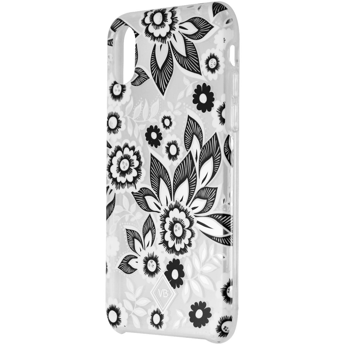 Vera Bradley Flexible Frame Case Apple iPhone X - White / Black Lotus Flowers Cell Phone - Cases, Covers & Skins Vera Bradley    - Simple Cell Bulk Wholesale Pricing - USA Seller