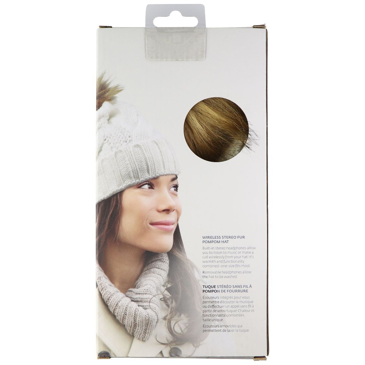 The Source - Womens Soft Winter Hat with Built-in Bluetooth Speakers - White Other Sporting Goods The Source    - Simple Cell Bulk Wholesale Pricing - USA Seller