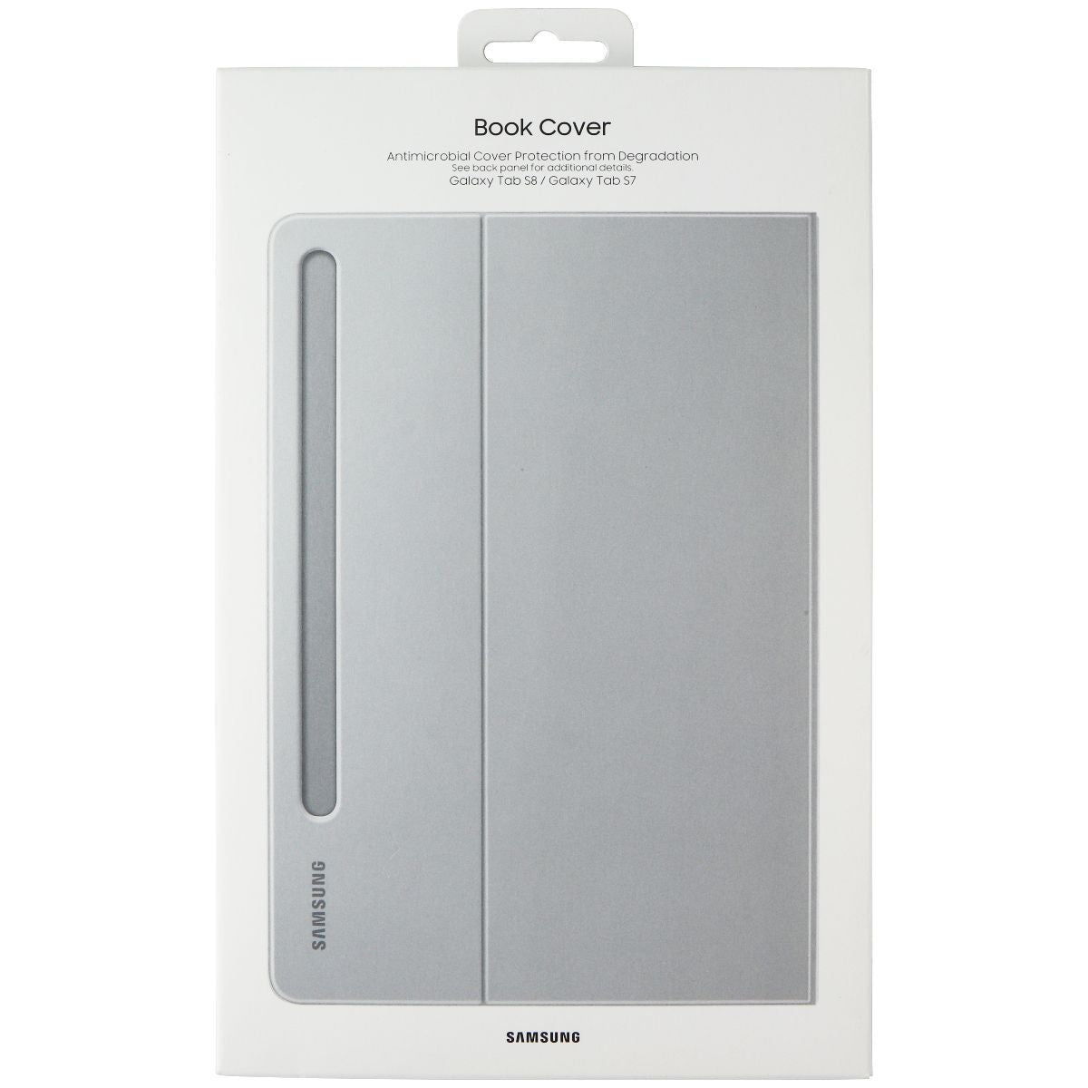 SAMSUNG Protective Book Cover for Samsung Galaxy Tab S8/Tab S7 - Light Gray iPad/Tablet Accessories - Cases, Covers, Keyboard Folios Samsung    - Simple Cell Bulk Wholesale Pricing - USA Seller