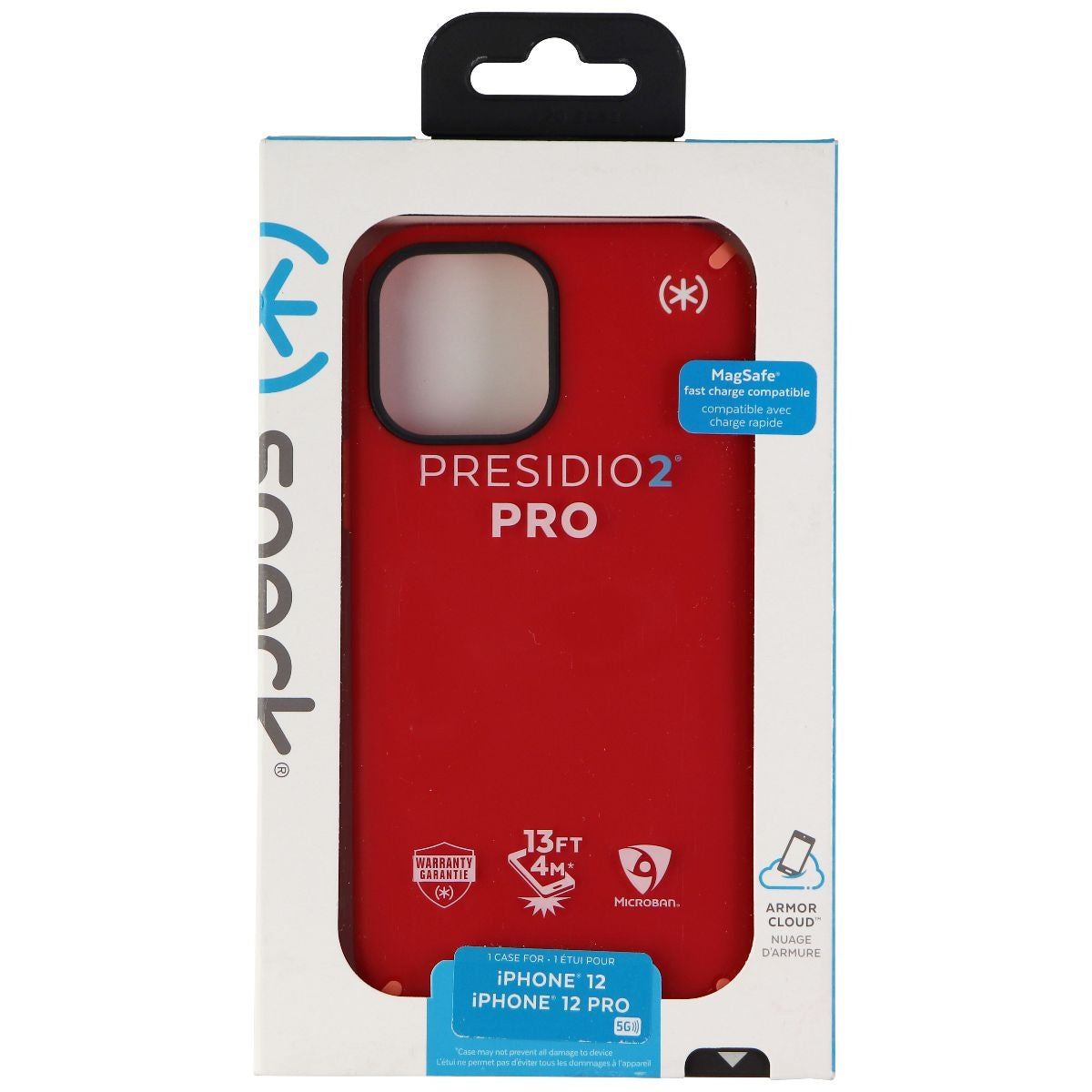 Speck Presidio2 PRO Series Case for Apple iPhone 12 / iPhone 12 Pro - Red / Pink Cell Phone - Cases, Covers & Skins Speck    - Simple Cell Bulk Wholesale Pricing - USA Seller