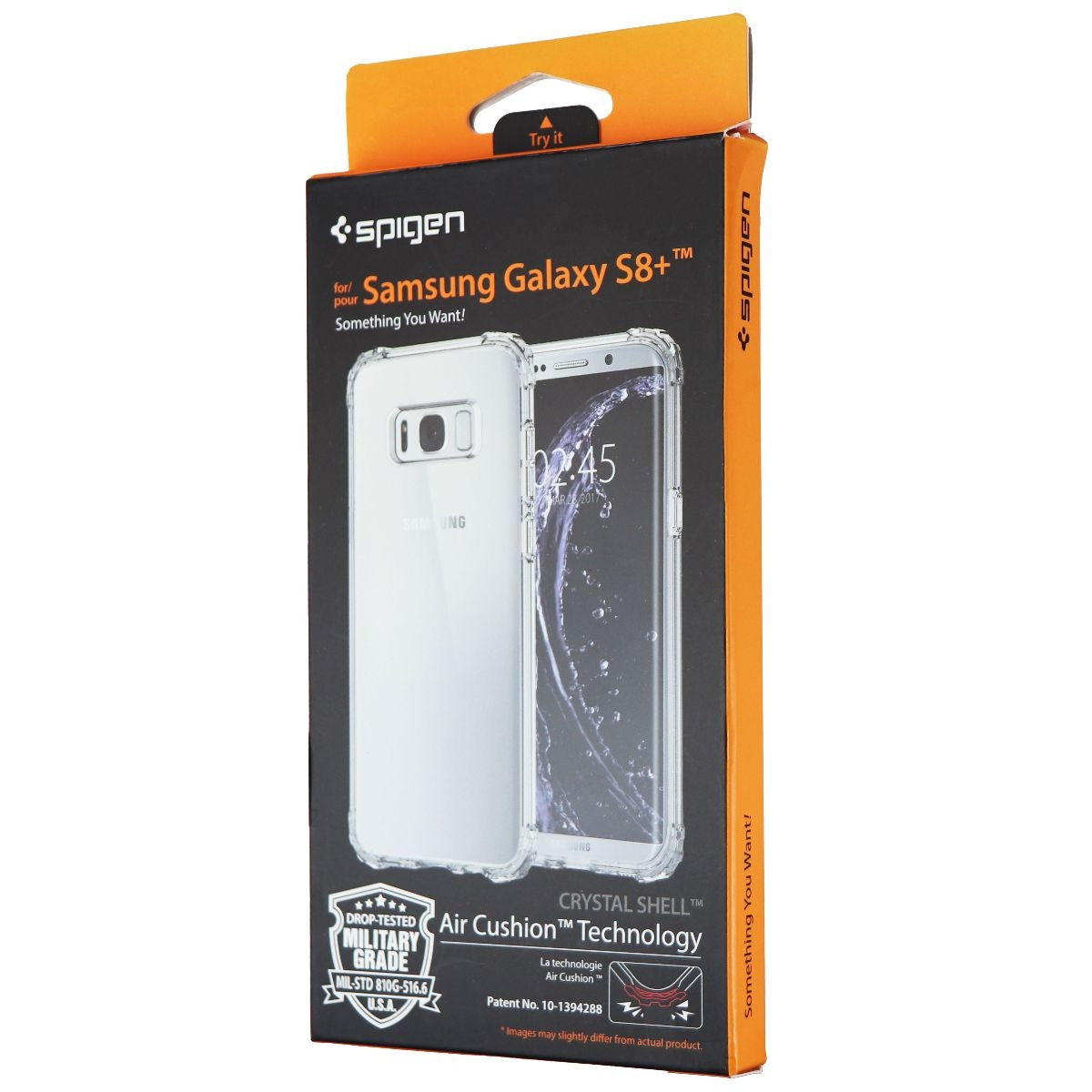 Spigen Crystal Shell Series Hybrid Case for Samsung Galaxy (S8+) - Clear Crystal Cell Phone - Cases, Covers & Skins Spigen    - Simple Cell Bulk Wholesale Pricing - USA Seller