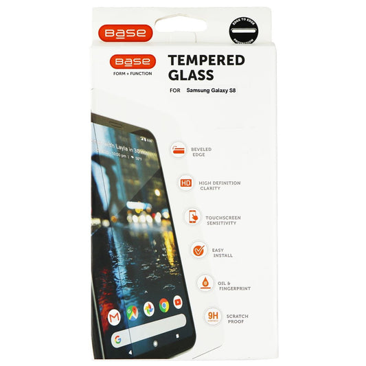 Base Tempred Glass Series Screen Protector for Samsung Galaxy S8 - Clear Cell Phone - Screen Protectors Base    - Simple Cell Bulk Wholesale Pricing - USA Seller