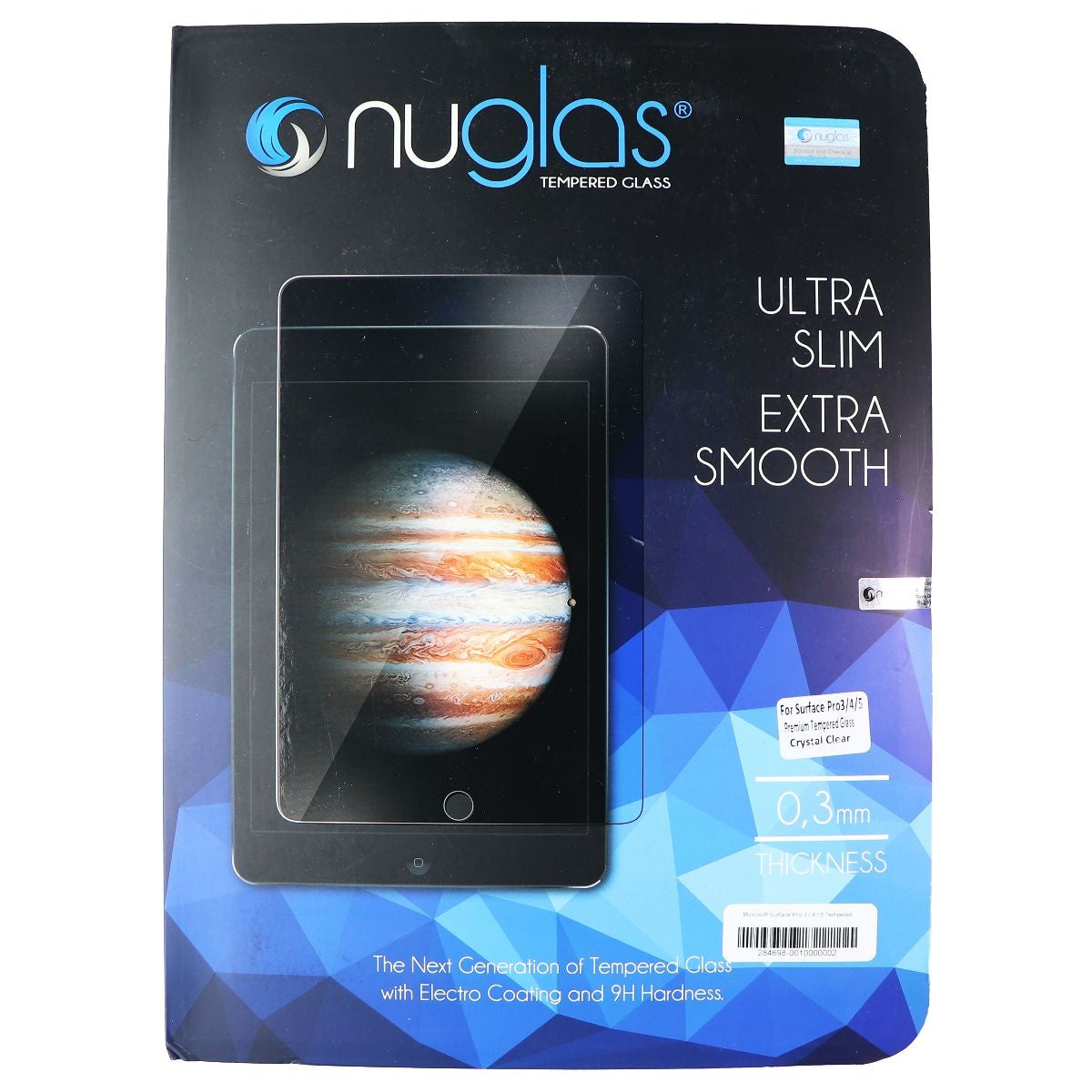 NuGlas Tempered Glass Screen Protector for Surface Pro (3/4/5) - Clear iPad/Tablet Accessories - Screen Protectors Nuglas - Simple Cell Bulk Wholesale Pricing - USA Seller