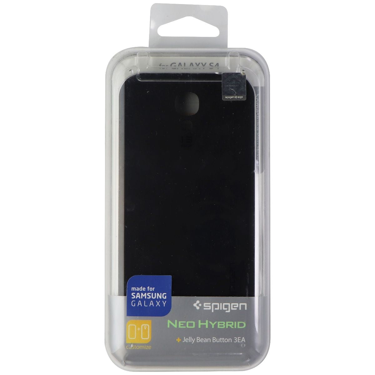 Spigen Neo Hybrid Series Case for Samsung Galaxy S4 - Black / Silver Cell Phone - Cases, Covers & Skins Spigen    - Simple Cell Bulk Wholesale Pricing - USA Seller