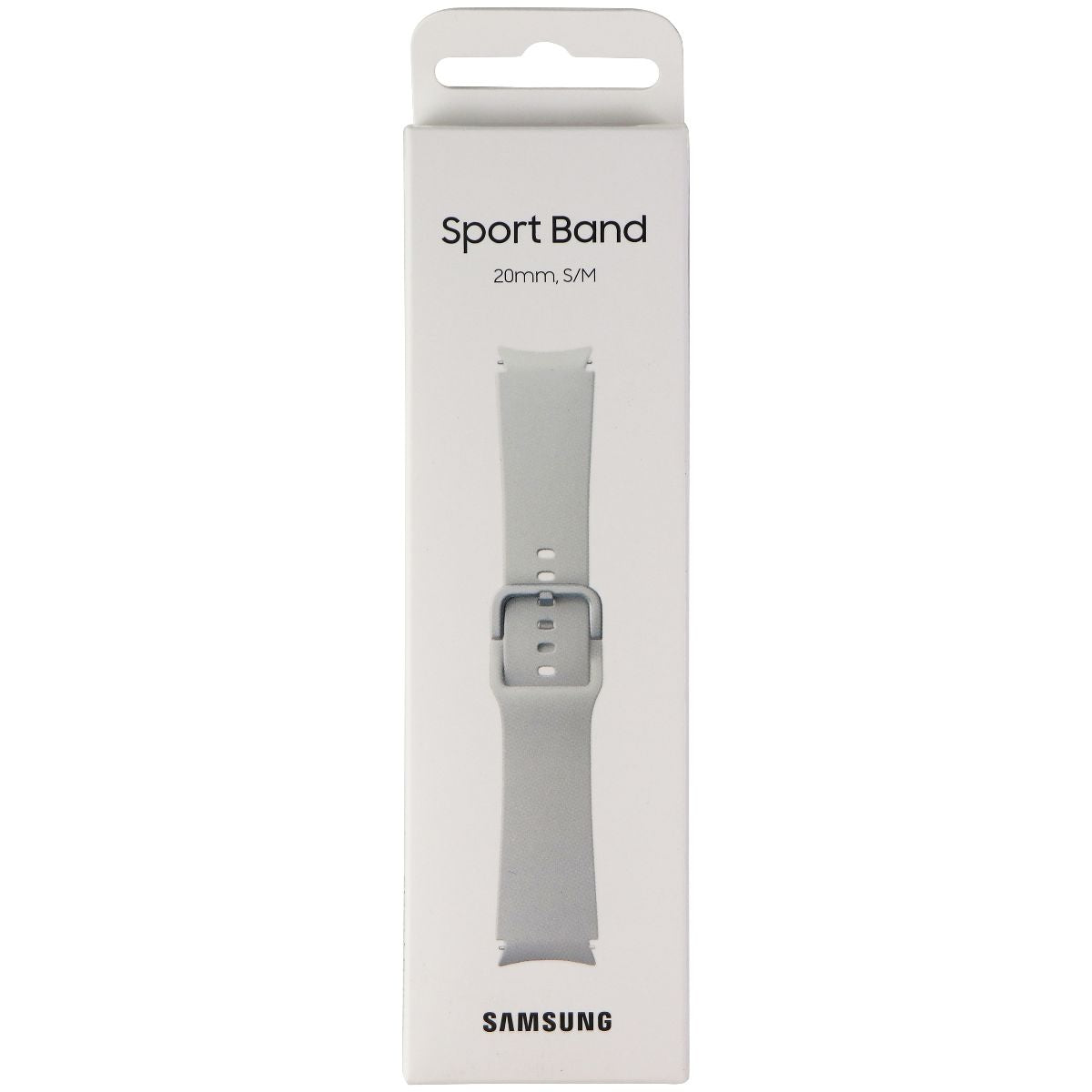 Samsung Sport Band for Galaxy Watch4 & Watch4 Classic - Silver (20mm) S/M Smart Watch Accessories - Watch Bands Samsung    - Simple Cell Bulk Wholesale Pricing - USA Seller