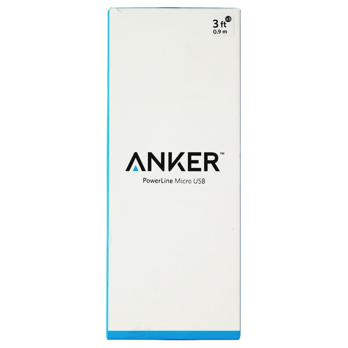 Anker PowerLine Micro USB Cable (3FT) - Black Cell Phone - Cables & Adapters Anker    - Simple Cell Bulk Wholesale Pricing - USA Seller