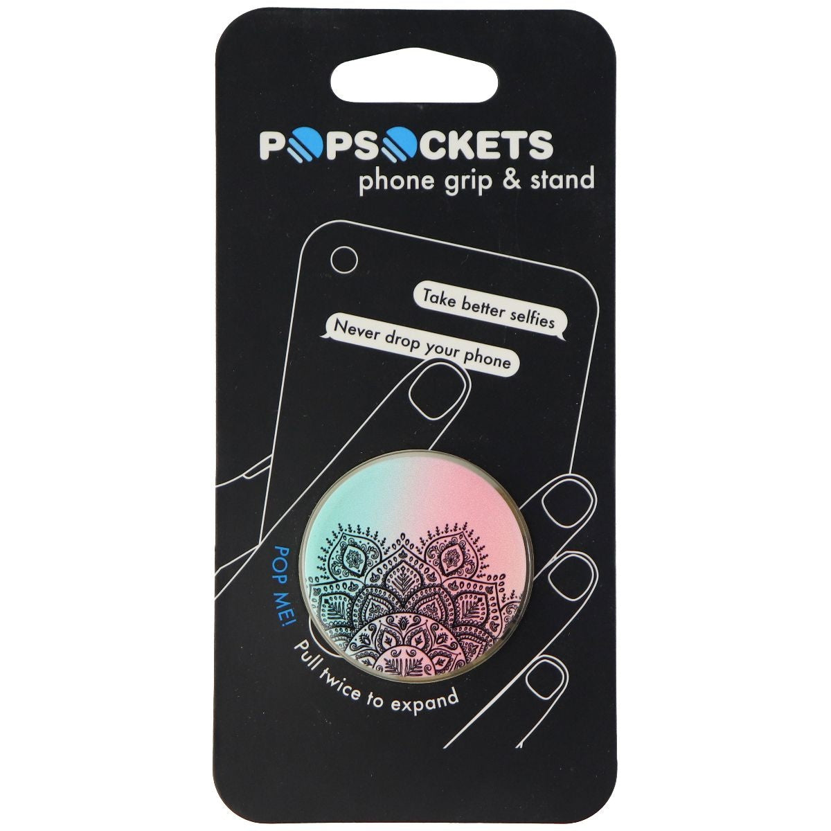 PopSockets: Collapsible Grip and Stand for Phones and Tablets - Serene Mandala Cell Phone - Mounts & Holders PopSockets    - Simple Cell Bulk Wholesale Pricing - USA Seller