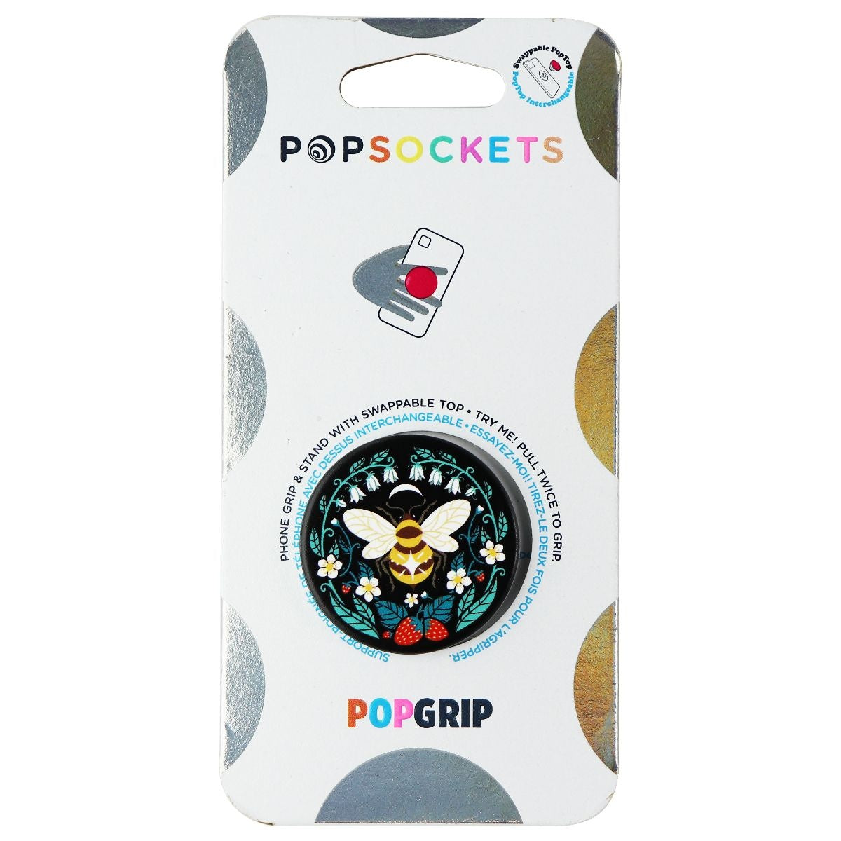 PopSockets: Phone Grip with Expanding Kickstand - Bee Boho Cell Phone - Mounts & Holders PopSockets    - Simple Cell Bulk Wholesale Pricing - USA Seller