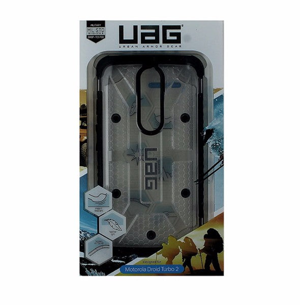 Urban Armor Gear Hybrid Hardshell Case for Motorola Droid Turbo 2 - Clear /Black Cell Phone - Cases, Covers & Skins Urban Armor Gear    - Simple Cell Bulk Wholesale Pricing - USA Seller