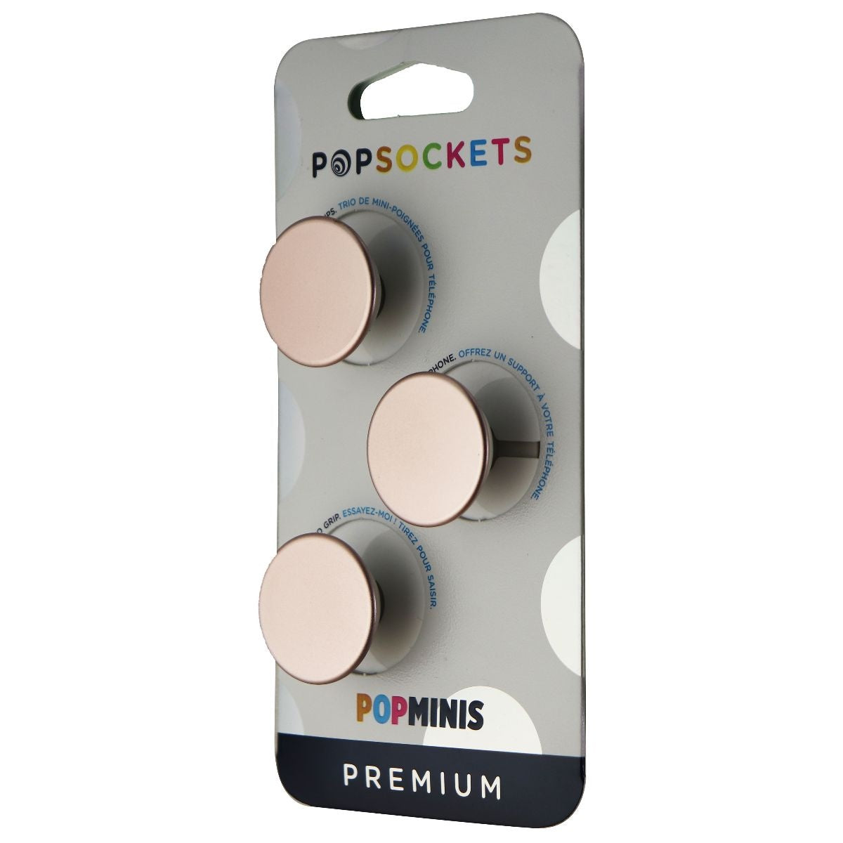 PopSockets PopMini Grips for Phones and Tablets (3 Pack) - Aluminum Rose Gold Cell Phone - Mounts & Holders PopSockets    - Simple Cell Bulk Wholesale Pricing - USA Seller