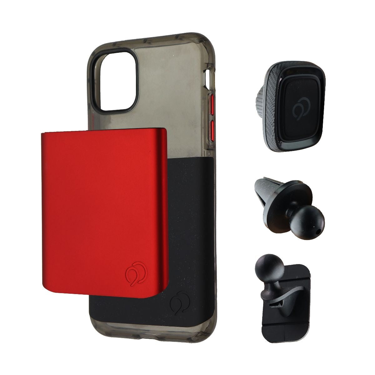 Nimbus9 Ghost 2 Pro Series Case for iPhone 11 Pro Max / Xs Max - Clear/Black/Red Cell Phone - Cases, Covers & Skins Nimbus9    - Simple Cell Bulk Wholesale Pricing - USA Seller