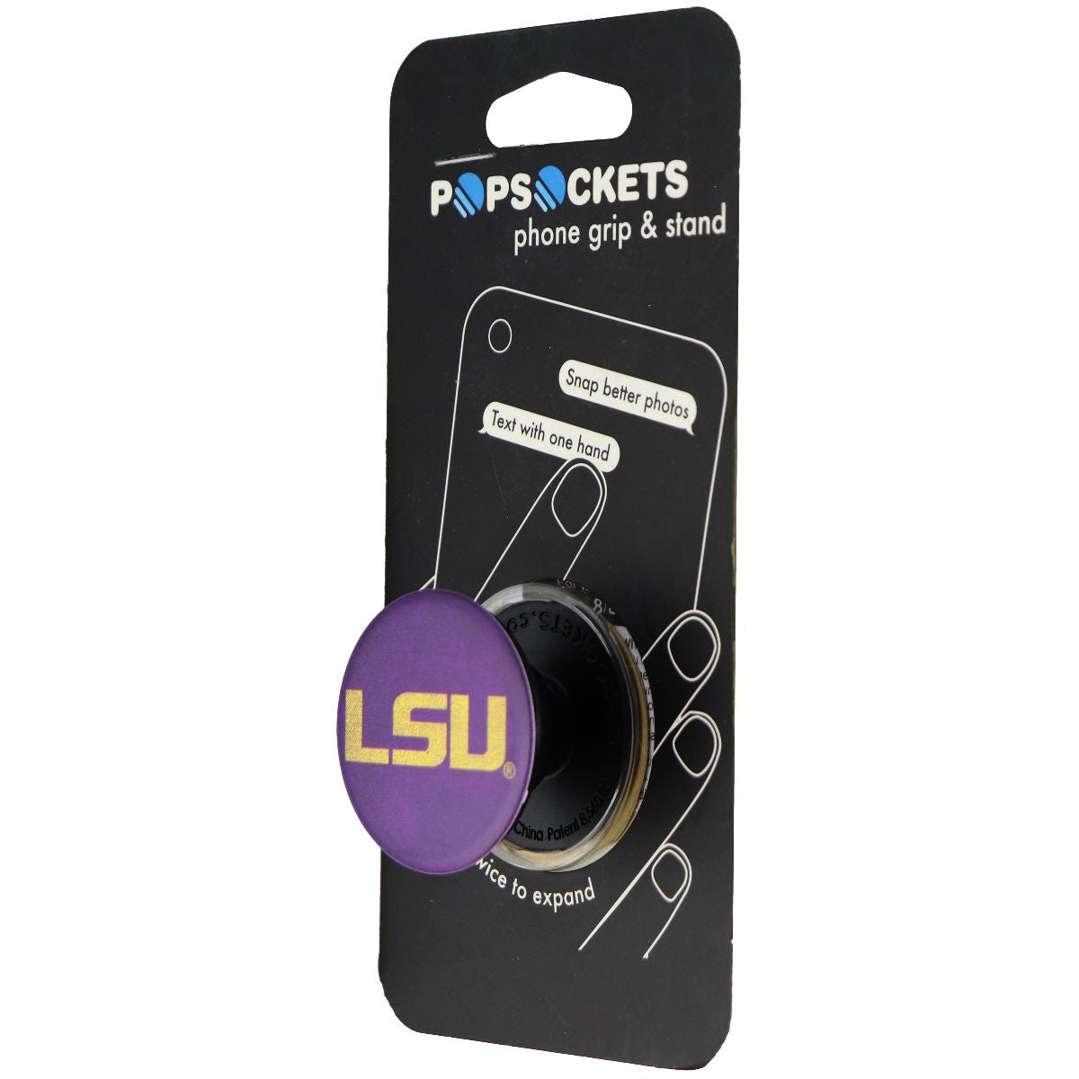 PopSockets: Collapsible Grip & Stand for Phones and Tablets - LSU Heritage Cell Phone - Mounts & Holders PopSockets    - Simple Cell Bulk Wholesale Pricing - USA Seller