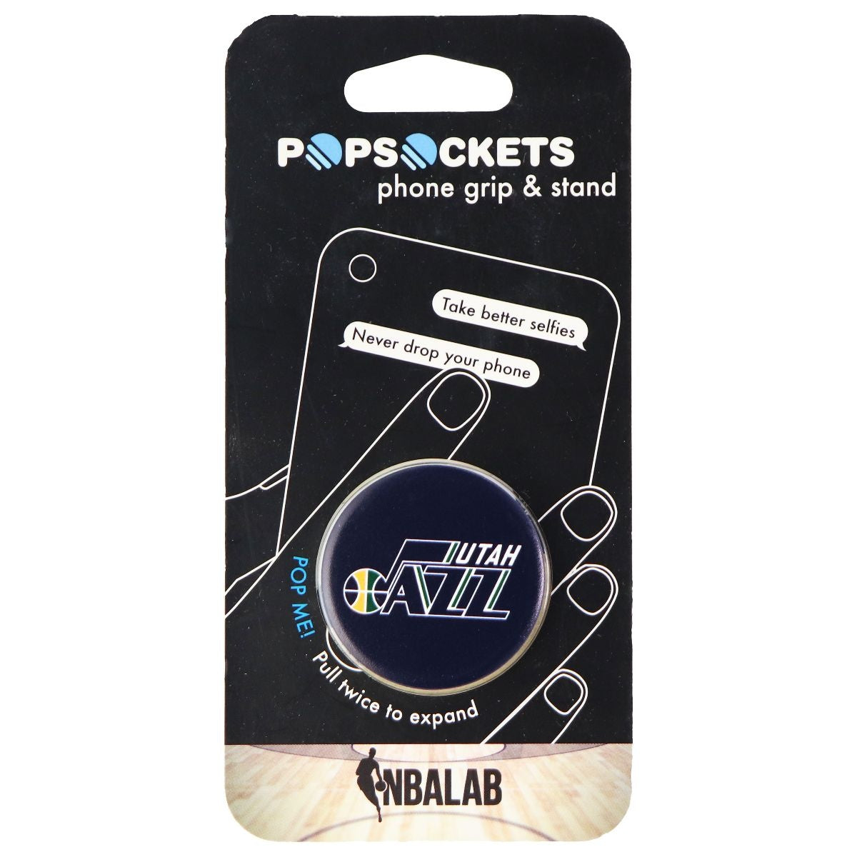 PopSockets: Collapsible Grip & Stand for Phones and Tablets - NBA Utah Jazz Cell Phone - Mounts & Holders PopSockets    - Simple Cell Bulk Wholesale Pricing - USA Seller