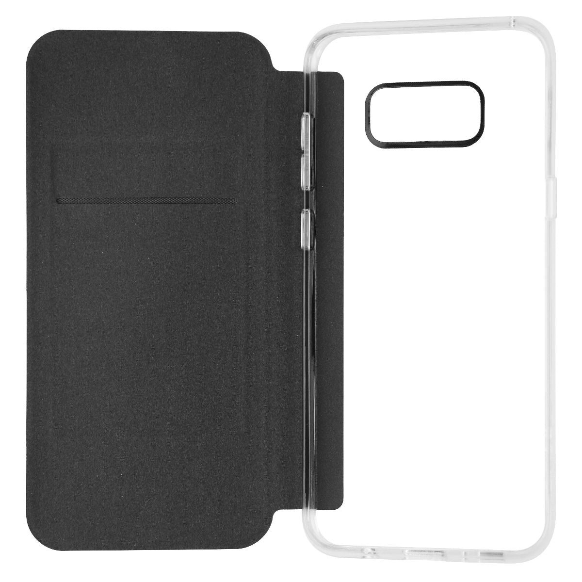 Incipio- Samsung Galaxy S8+, NGP Folio Case - Clear/Black Cell Phone - Cases, Covers & Skins Incipio    - Simple Cell Bulk Wholesale Pricing - USA Seller