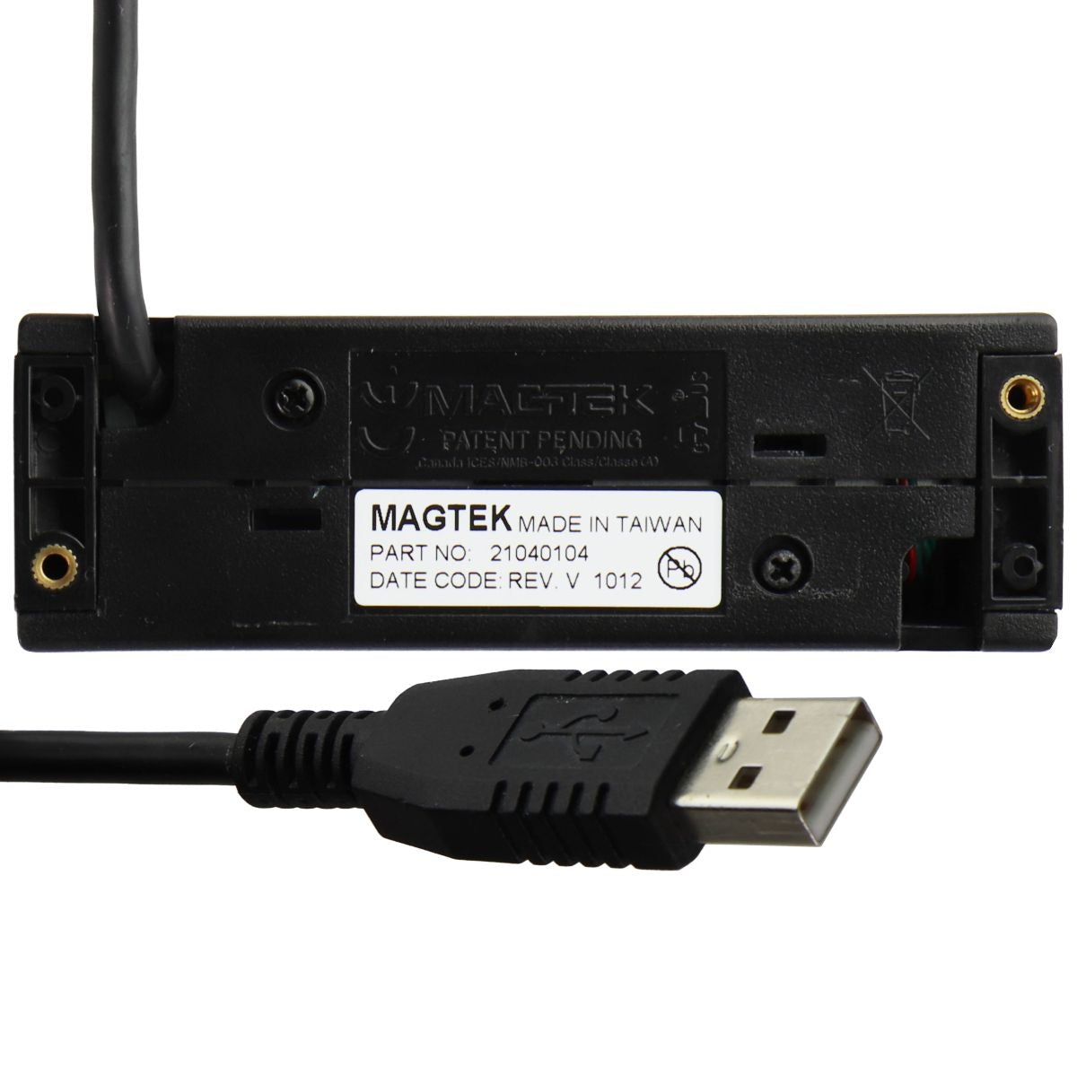 MagTek Dual Track USB HID Magnetic Stripe Reader - Black (21040104) Point of Sale Equipment - Credit Card Terminals, Readers MAGTEK    - Simple Cell Bulk Wholesale Pricing - USA Seller