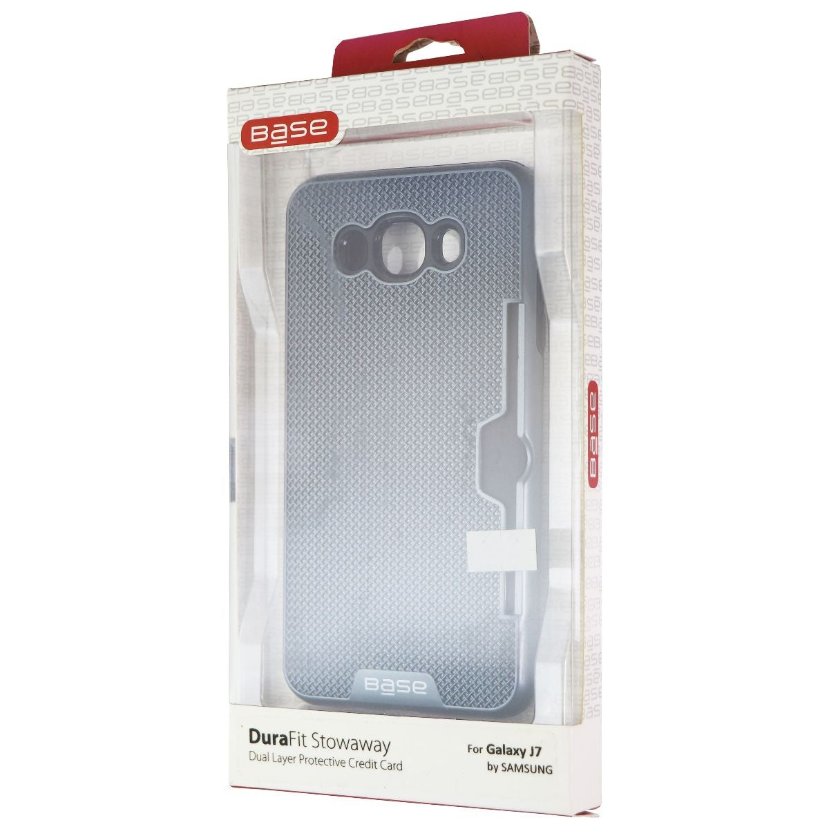 Base DuraFit Stowaway Credit Card Case for Samsung Galaxy J7(2016) - Blue Cell Phone - Cases, Covers & Skins Base    - Simple Cell Bulk Wholesale Pricing - USA Seller