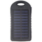 Solar Charging 5000mAh USB Power Bank Portable Charger - Matte Black Cell Phone - Chargers & Cradles Unbranded    - Simple Cell Bulk Wholesale Pricing - USA Seller