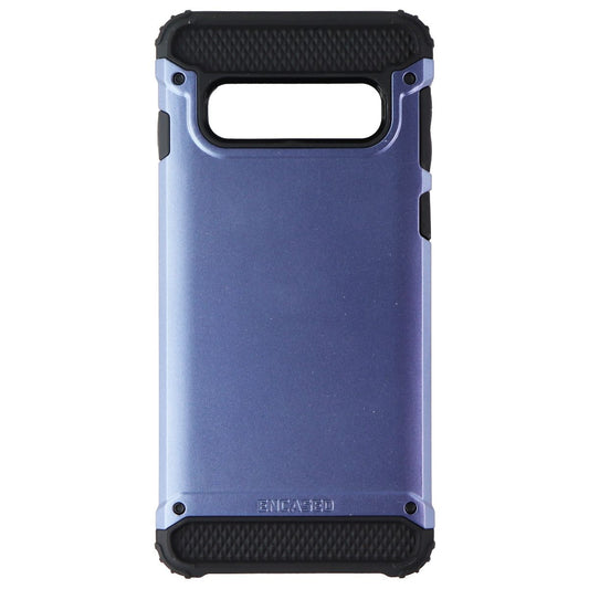 Encased Series Dual Layer Case for Samsung Galaxy S10 - Metallic Blue/Black Cell Phone - Cases, Covers & Skins Encased    - Simple Cell Bulk Wholesale Pricing - USA Seller