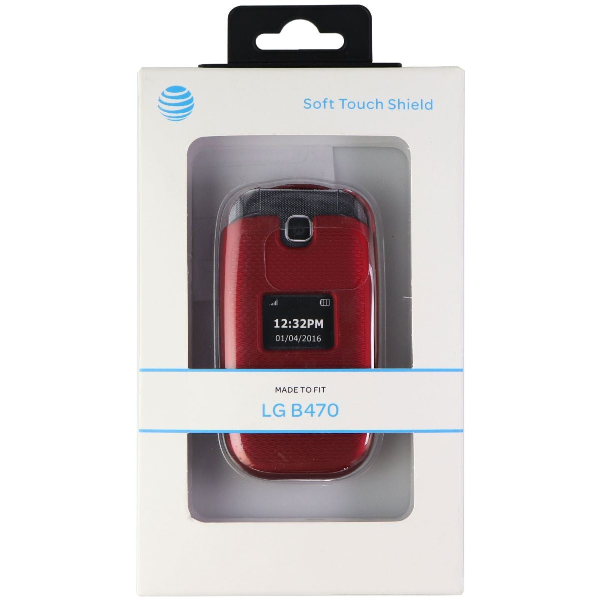 AT&T Soft Touch Shield Hard Case for LG B470 Flip Phone - Red Cell Phone - Cases, Covers & Skins AT&T    - Simple Cell Bulk Wholesale Pricing - USA Seller