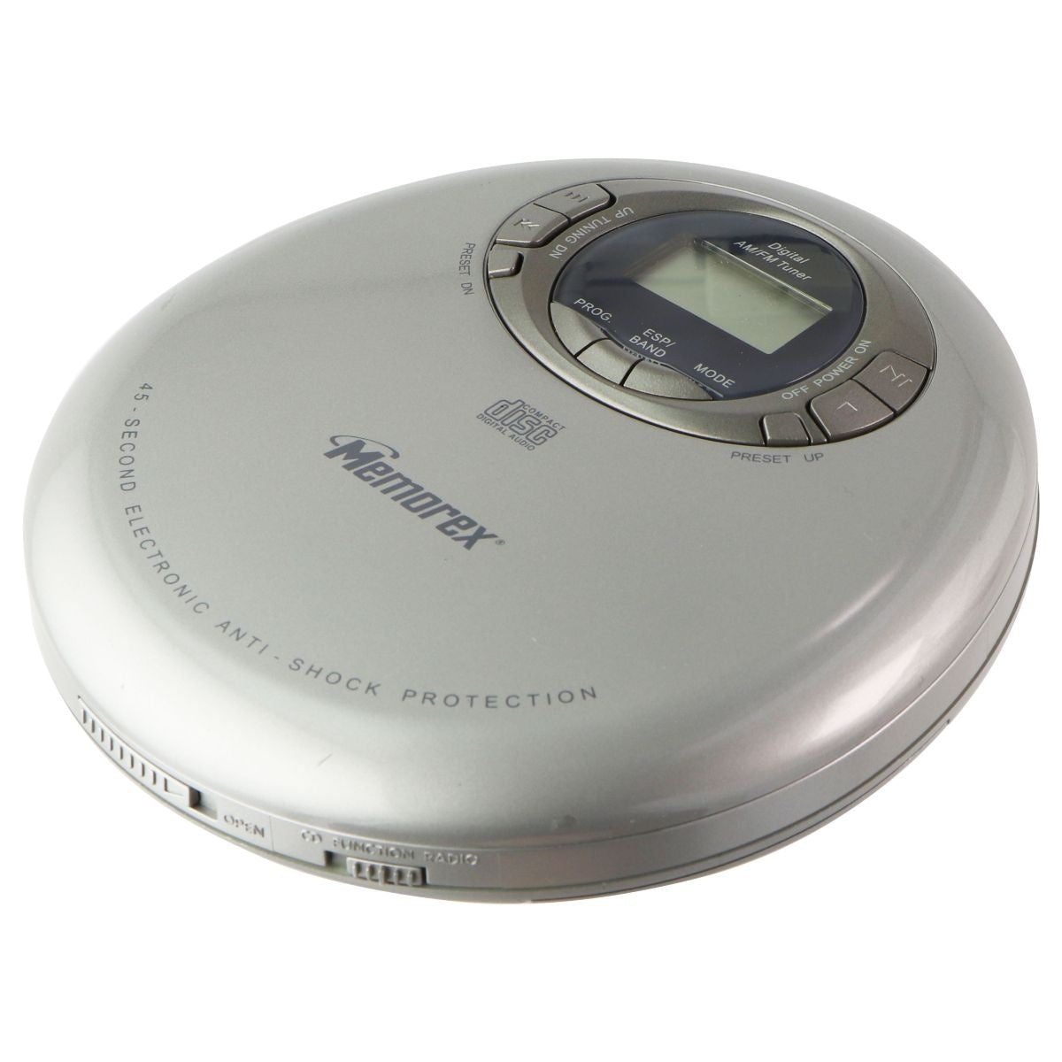 Memorex Portable CD Player and Radio (UNIT ONLY) (MD6883SIL) Portable Audio & Headphones - Personal CD Players Memorex    - Simple Cell Bulk Wholesale Pricing - USA Seller