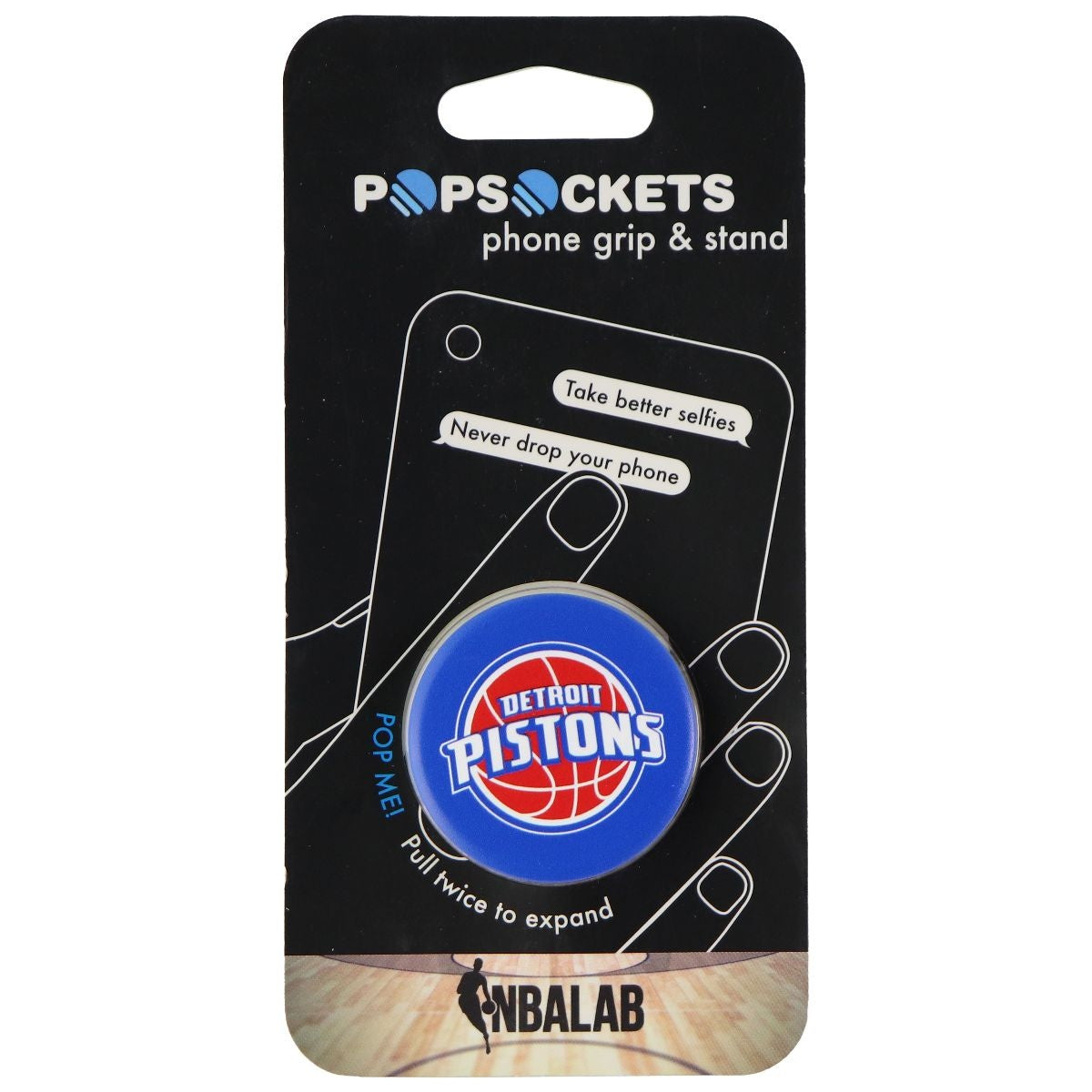 PopSockets: Collapsible Grip & Stand for Phones & Tablets - NBA Detroit Pistons Cell Phone - Mounts & Holders PopSockets    - Simple Cell Bulk Wholesale Pricing - USA Seller