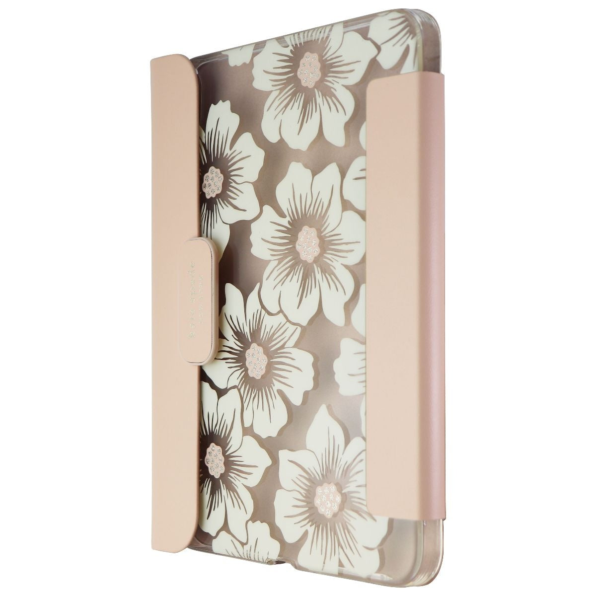 Kate Spade Protective Folio for iPad Mini (6th Gen) - Hollyhock Floral Clear iPad/Tablet Accessories - Cases, Covers, Keyboard Folios Kate Spade New York    - Simple Cell Bulk Wholesale Pricing - USA Seller