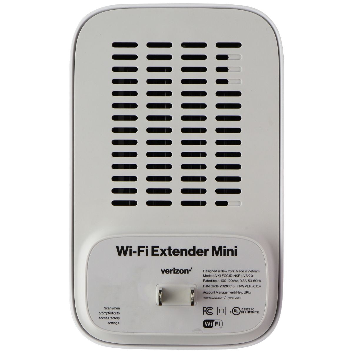 Verizon 5G Home Internet Wi-Fi Extender Mini - White (LVSKX1) Modem-Router Combos Verizon    - Simple Cell Bulk Wholesale Pricing - USA Seller