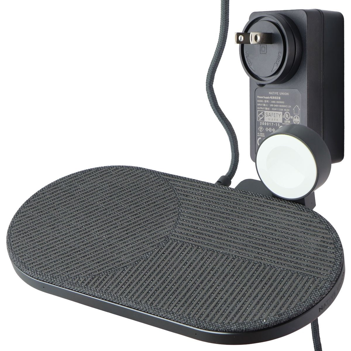 Native Union Drop XL Wireless Charger (Watch Edition) - Gray Cell Phone - Chargers & Cradles DROP    - Simple Cell Bulk Wholesale Pricing - USA Seller