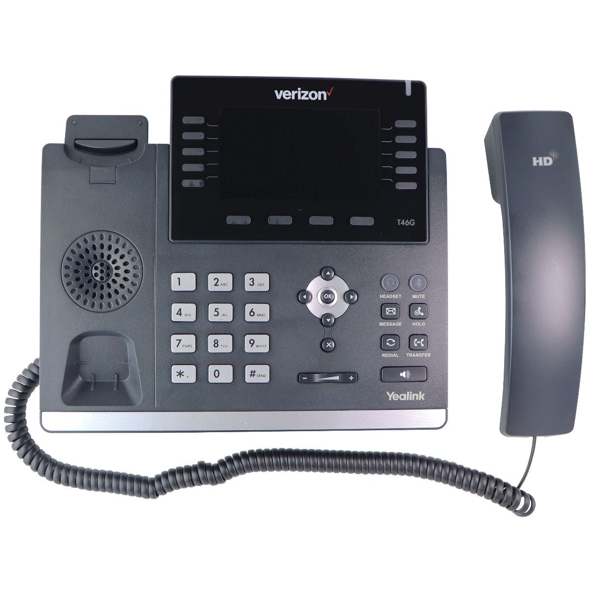 Verizon Yealink Ultra Elegant Color Gigabit IP Phone (SIP-T46GW) - Black Telecom Systems - Business Phone Sets & Handsets Yealink    - Simple Cell Bulk Wholesale Pricing - USA Seller