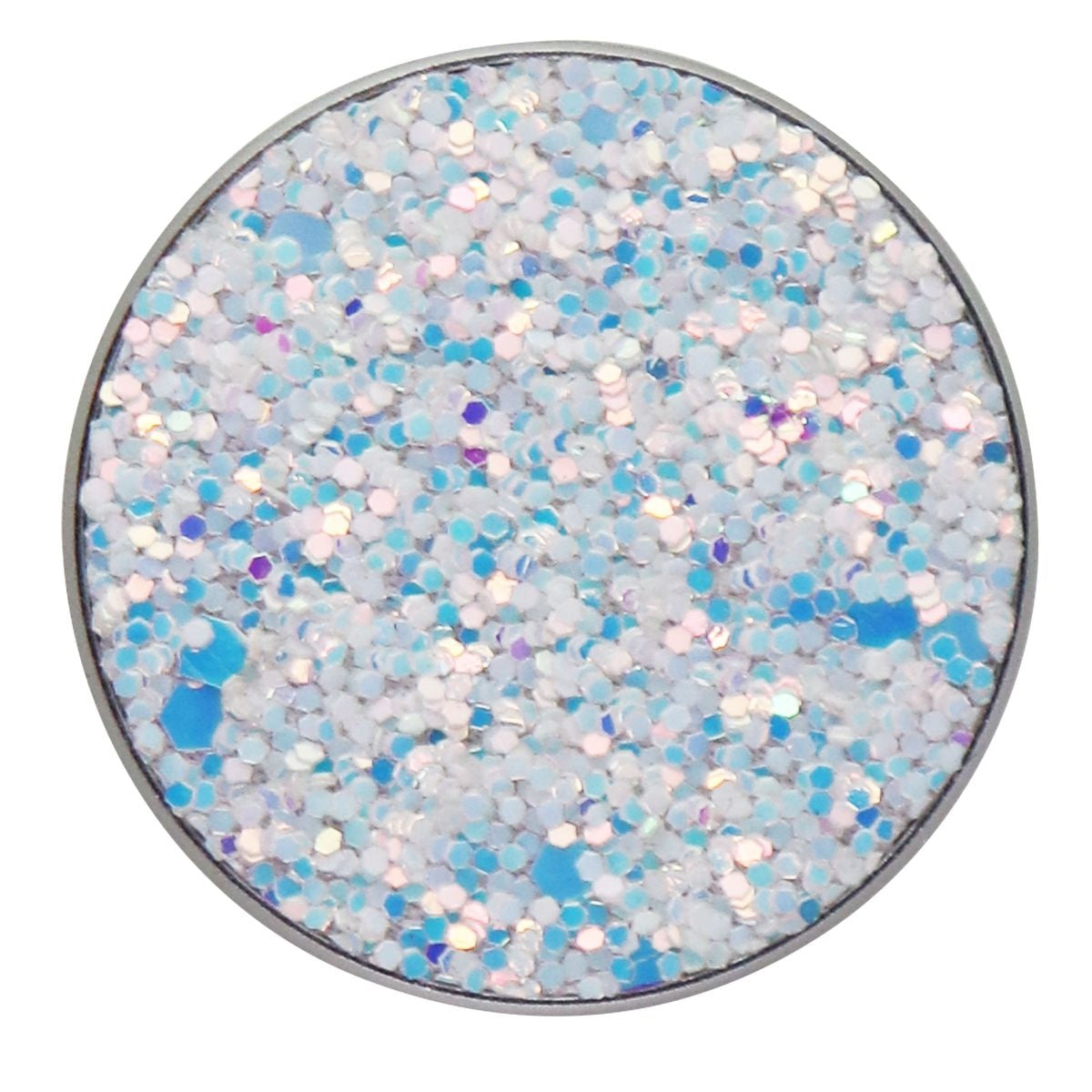 PopSockets PopGrip Swappable Grip Top - Sparkle Snow White (Top Only) Cell Phone - Mounts & Holders PopSockets    - Simple Cell Bulk Wholesale Pricing - USA Seller