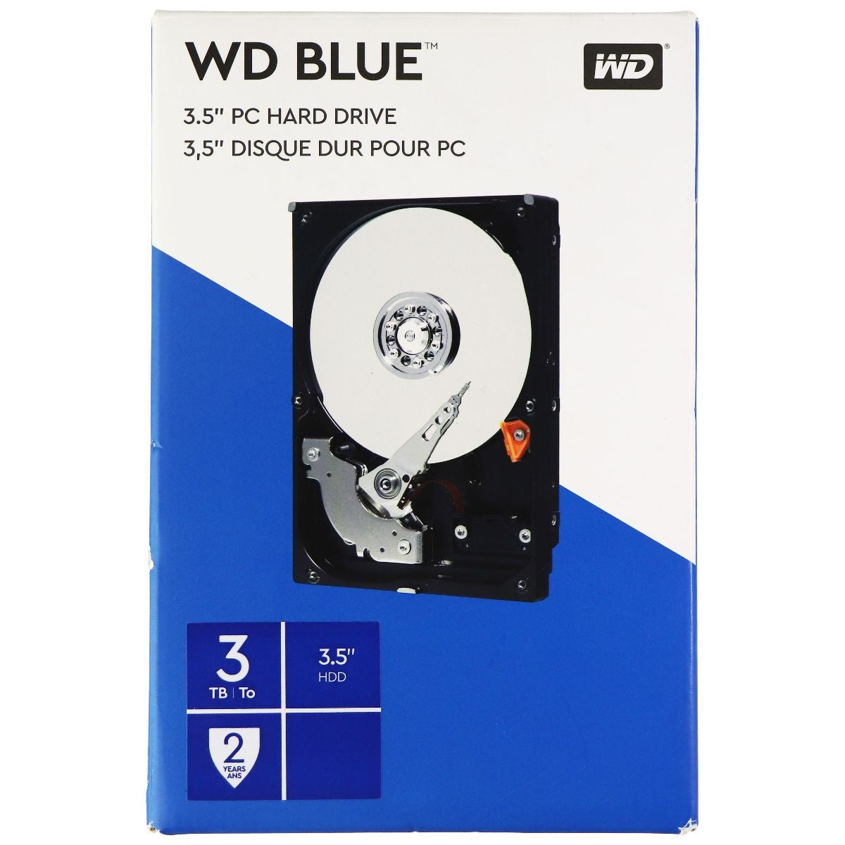 WD Blue 3TB 3.5 Inch PC Hard Drive - Black (WDBH2D0030HNC-NRSN) Digital Storage - External Hard Disk Drives, HDD Western Digital    - Simple Cell Bulk Wholesale Pricing - USA Seller