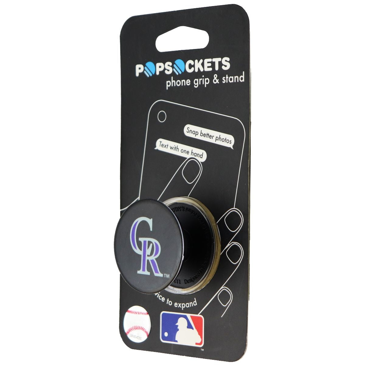 PopSockets: Collapsible Grip & Stand for Phones and Tablets - Colorado Rockies Cell Phone - Mounts & Holders PopSockets    - Simple Cell Bulk Wholesale Pricing - USA Seller