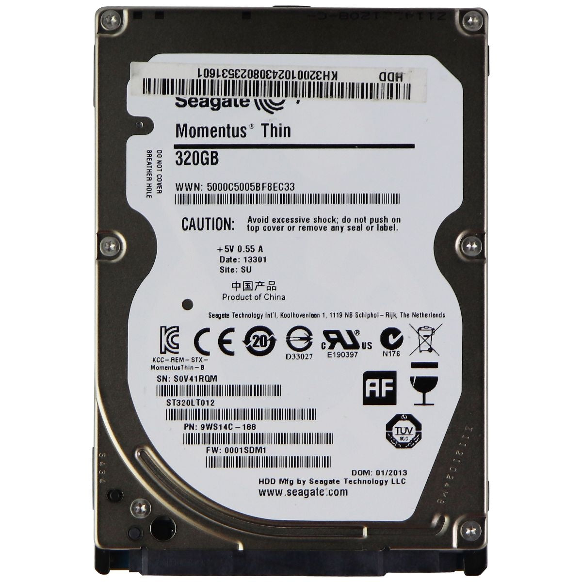 Seagate Momentus Thin 320GB Internal Hard Drive (ST320LT012) Digital Storage - Internal Hard Disk Drives, HDD Seagate    - Simple Cell Bulk Wholesale Pricing - USA Seller