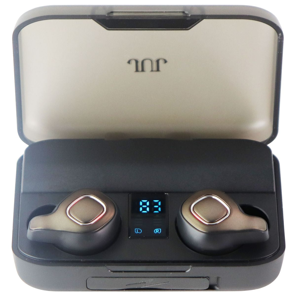 JUJ F8 ANC True Wireless Bluetooth Earbuds with Charging Case - Black Portable Audio - Headphones JUJ    - Simple Cell Bulk Wholesale Pricing - USA Seller